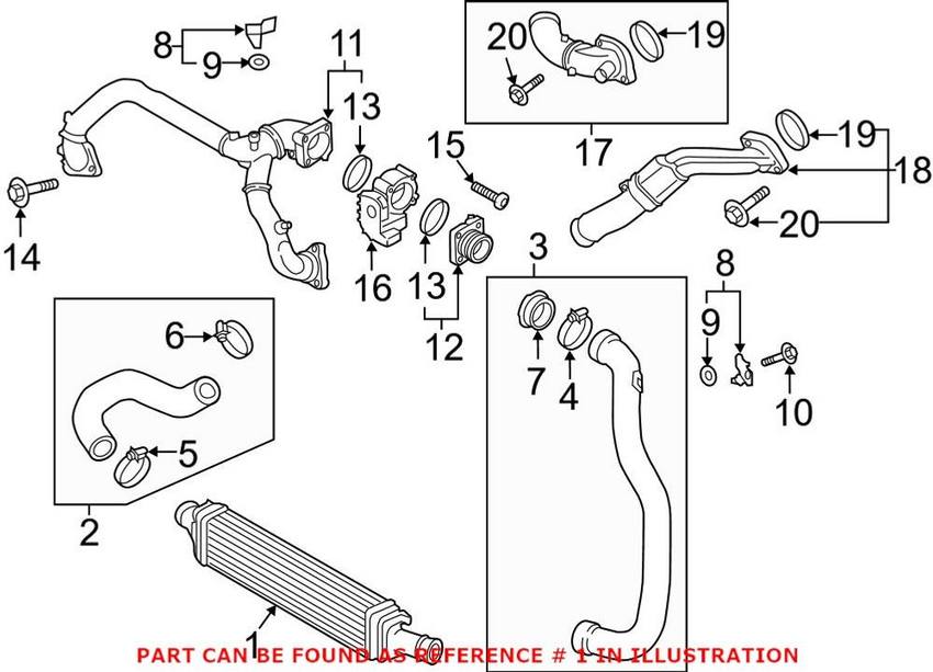Genuine VW/Audi Intercooler