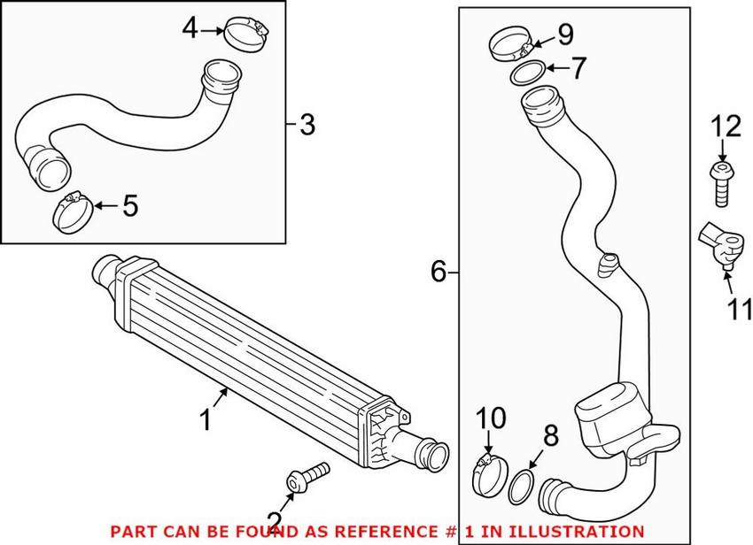 Genuine VW/Audi Intercooler