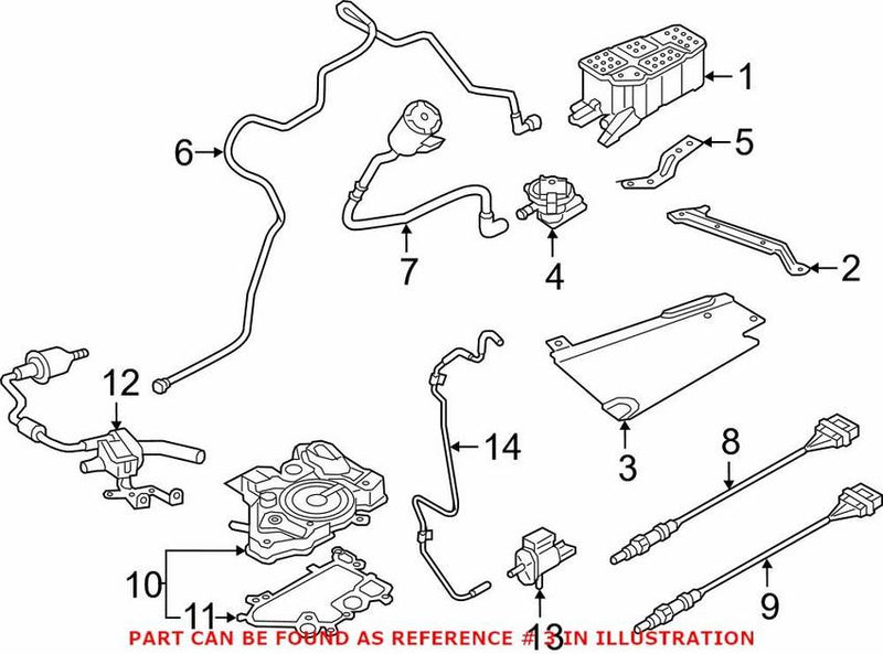 Genuine VW/Audi Vapor Canister Bracket 8W0201308C – Genuine VW/Genuine VW/Audi