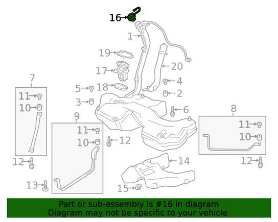 Genuine VW/Audi Fuel Tank Cap 8W0201550D
