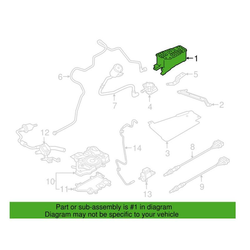 Genuine VW/Audi Vapor Canister 8W0201801F – Genuine VW/Genuine VW/Audi