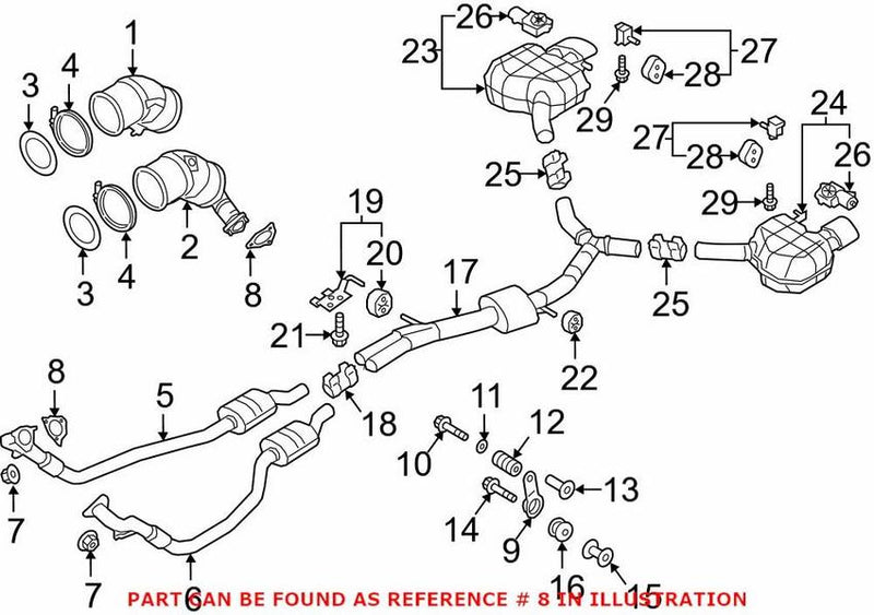 Genuine VW/Audi Exhaust Pipe Flange Gasket