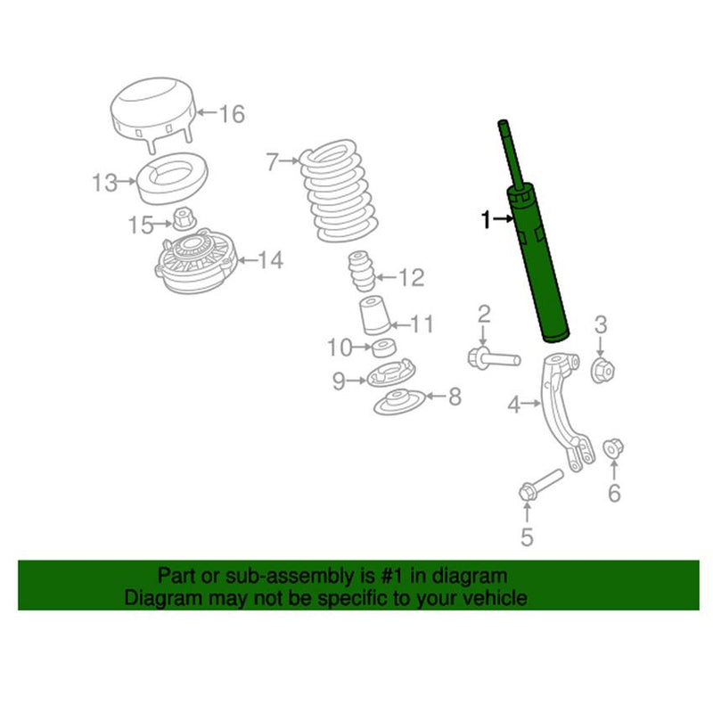 Genuine VW/Audi Shock Absorber – Front 8W0413031AA