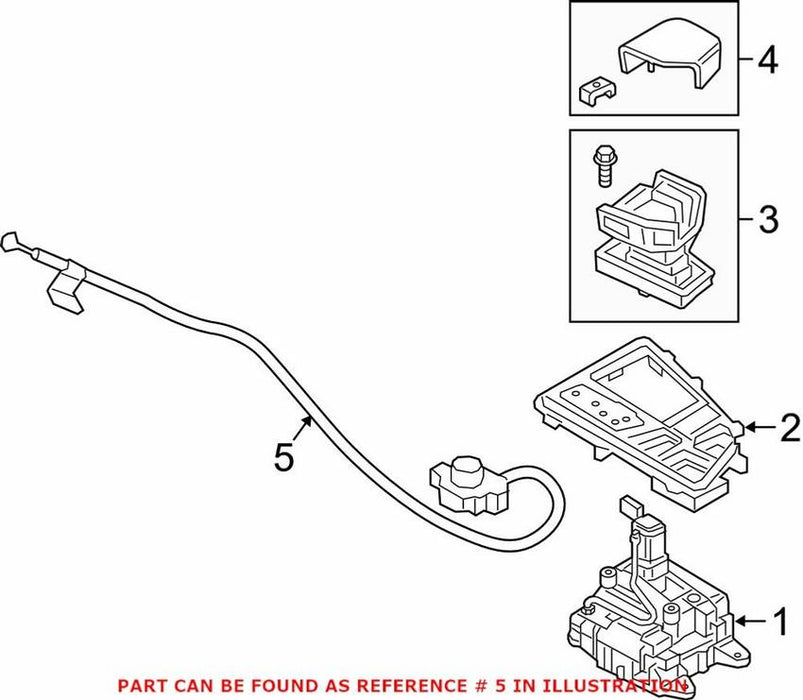 Genuine VW/Audi Automatic Transmission Shifter Cable 8W0713052N
