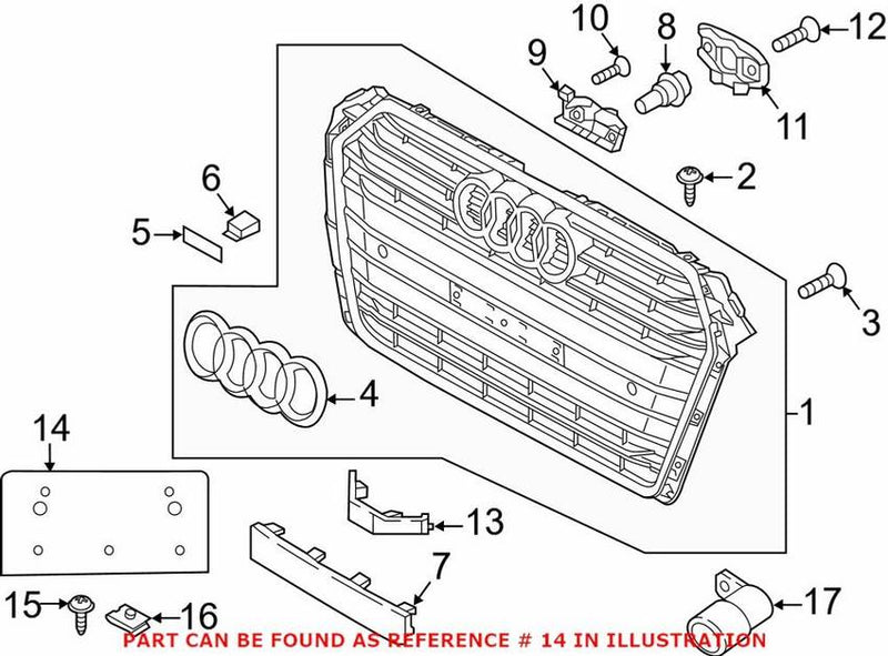 License Plate Bracket – Front