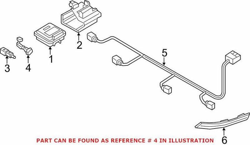 Genuine VW/Audi Ambient Air Temperature Sensor Bracket 8W0820536