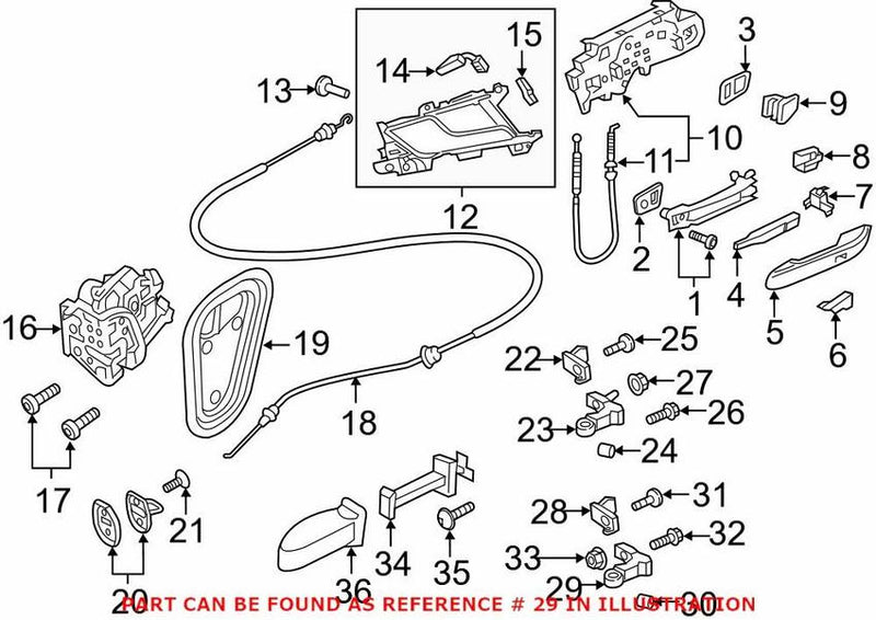 Genuine VW/Audi Door Hinge 8W0831403A