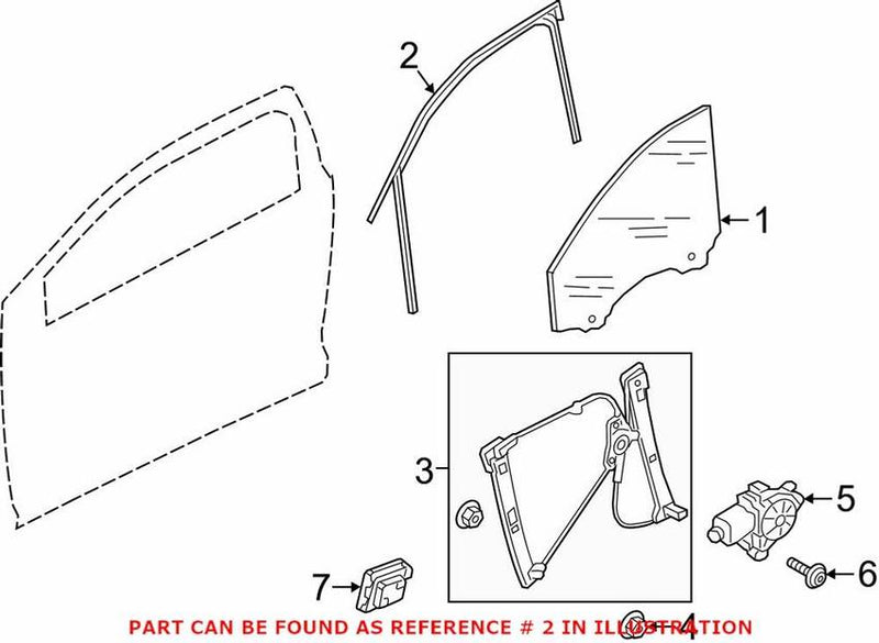 Window Channel – Front Driver Side