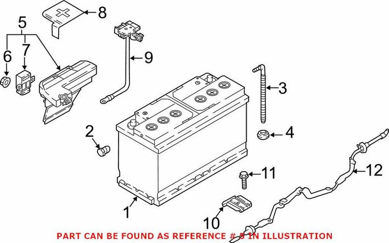 Genuine VW/Audi Battery Current Sensor 8W0915459H