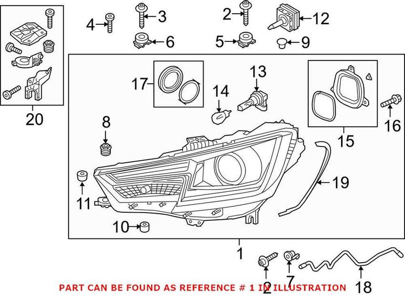 Automotive Lighting Headlight Assembly Lus7672