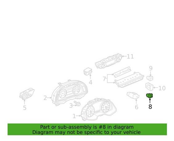 Genuine VW/Audi Hazard Warning Switch 8W0941509A5PR