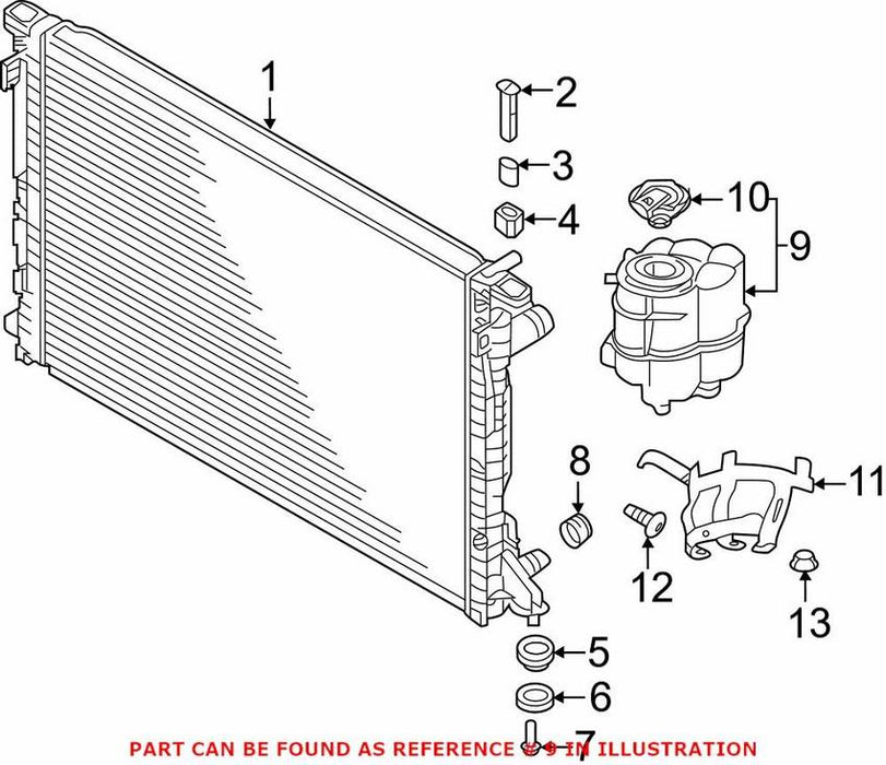 Genuine VW/Audi Engine Coolant Reservoir 8W1121405J