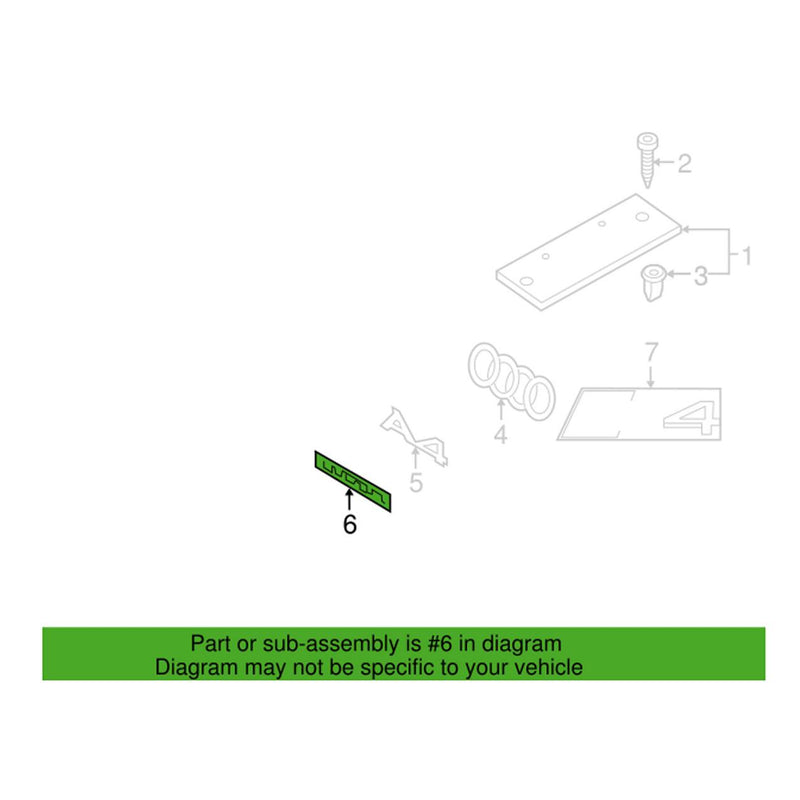 Genuine VW/Audi Hatch Emblem 8W58537372ZZ – Genuine VW/Genuine VW/Audi