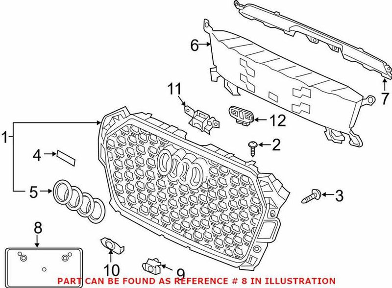 License Plate Bracket – Front