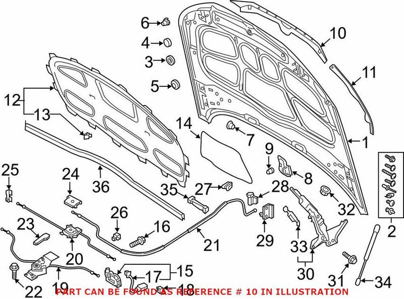 Genuine VW/Audi Bumper Protection Pad 8W6823124