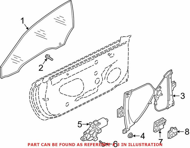 Genuine Vw/Audi Window Regulator 8 W6 837 461 D