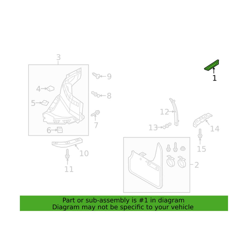 Genuine VW/Audi Fender Emblem 8W6853602BPUZ – Genuine VW/Genuine VW/Audi