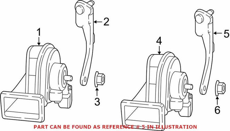 Genuine VW/Audi Horn Bracket 8W6951229 – Genuine VW/Genuine VW/Audi