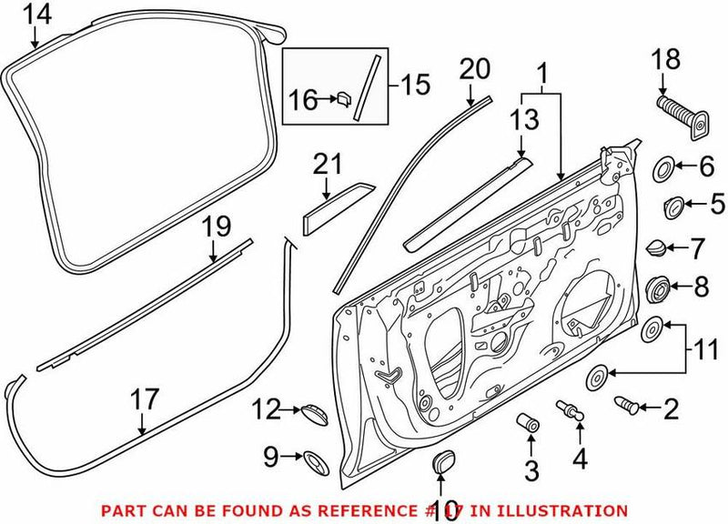 Door Seal – Front Outer