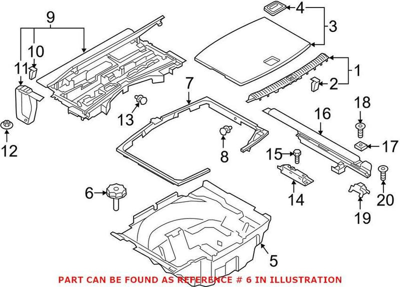 Genuine VW/Audi Spare Tire Bolt 8W9863695A – Genuine VW/Genuine VW/Audi