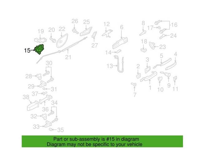 Genuine VW/Audi Door Lock Actuator Motor 8X1837016C