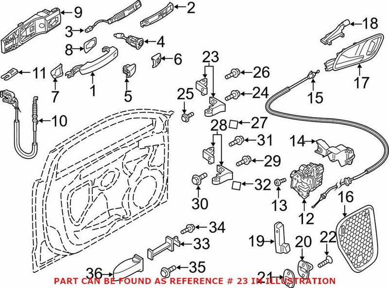 Genuine VW/Audi VW Door Hinge 8X4833408A