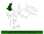 Genuine Porsche parts diagram
