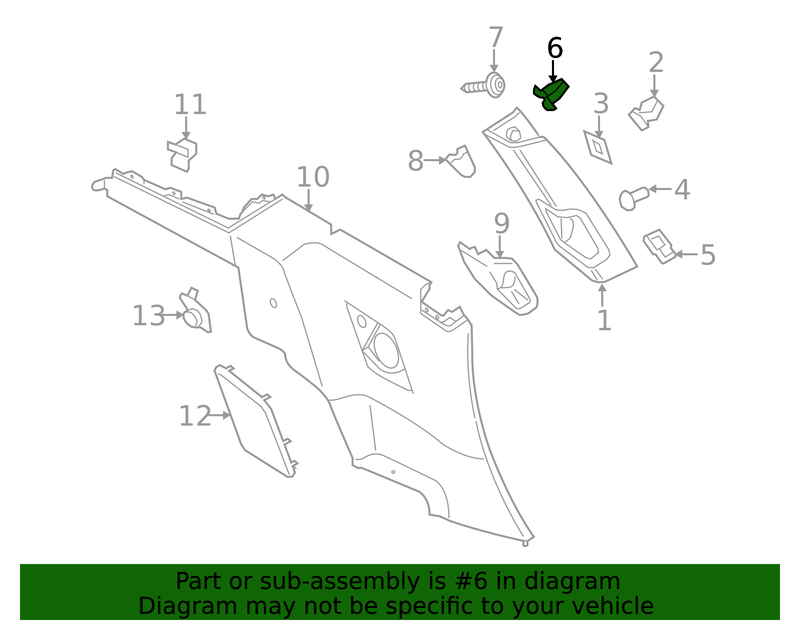 Part can be found as reference #6 in illustration