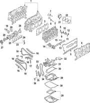Genuine Porsche parts diagram