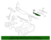 Genuine Porsche parts diagram