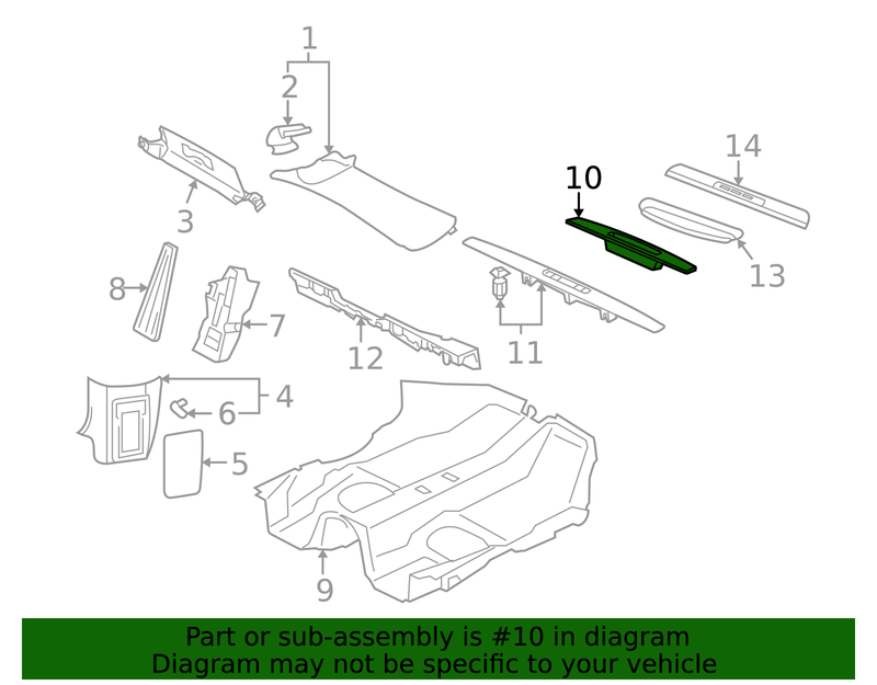 Genuine Porsche parts diagram