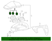 Genuine Porsche parts diagram