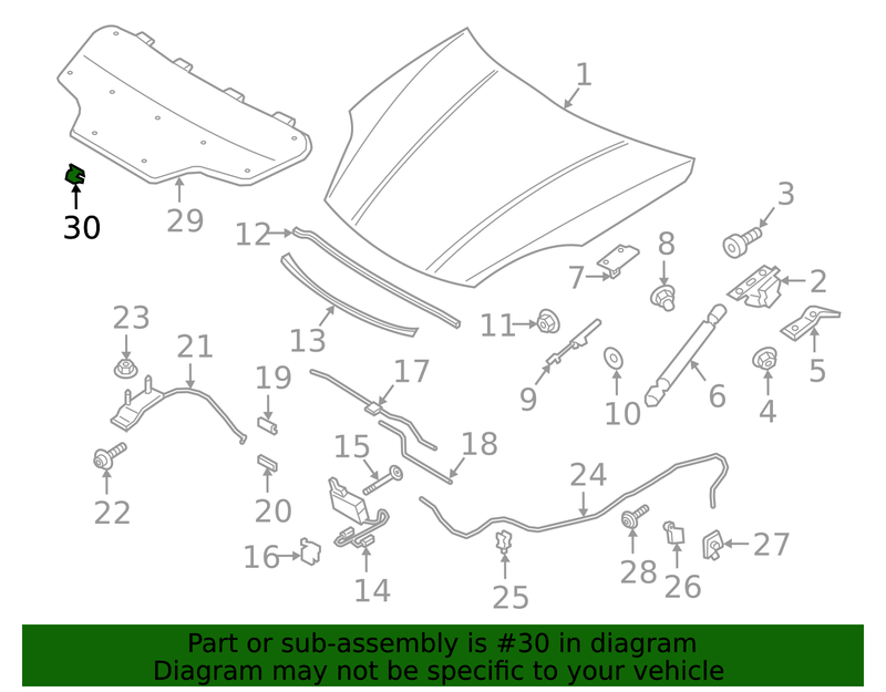 Part can be found as reference #30 in illustration