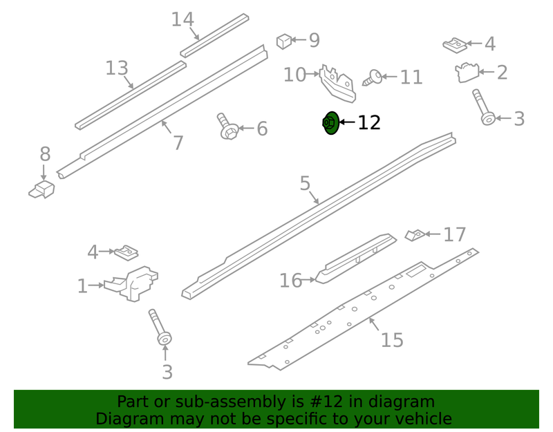 Genuine Porsche parts diagram