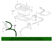 Genuine Porsche parts diagram
