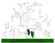 Genuine Porsche parts diagram