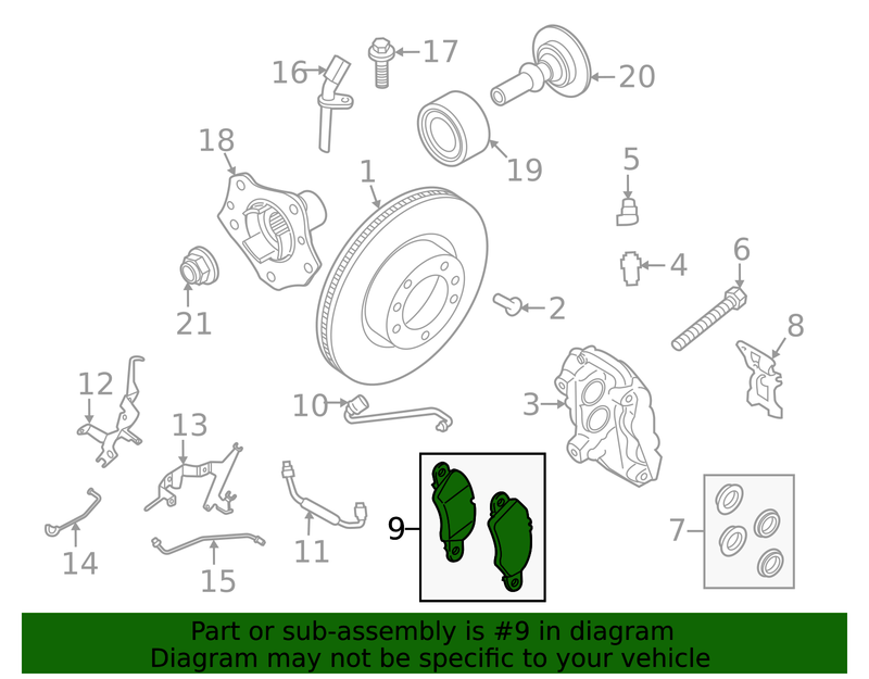 Genuine Porsche parts diagram
