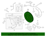 Part can be found as reference #5 in illustration