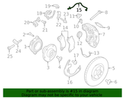 Genuine Porsche parts diagram