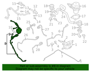 Genuine Porsche parts diagram