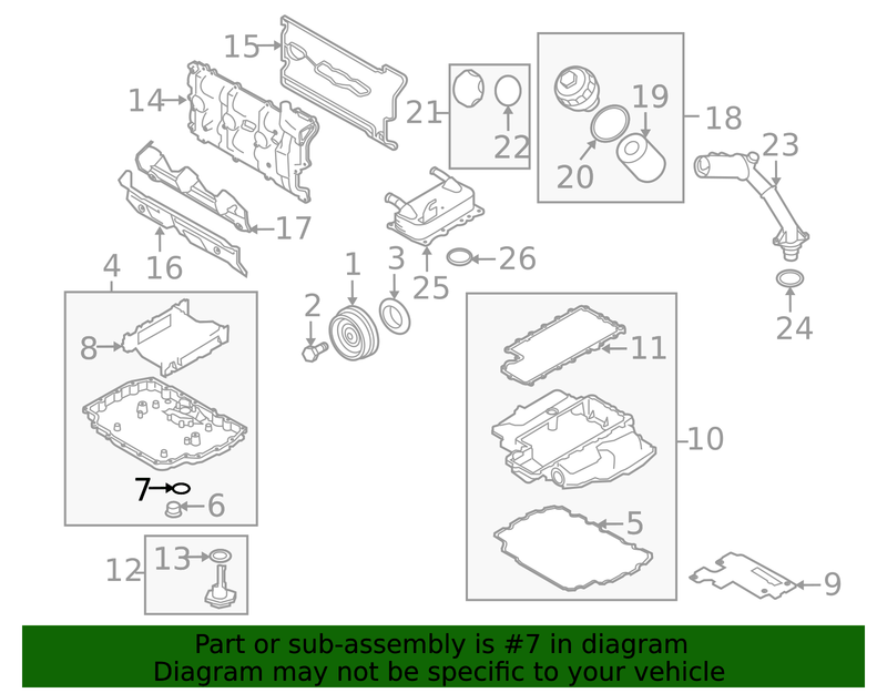 Genuine Porsche parts diagram