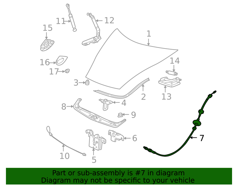 Genuine Porsche parts diagram