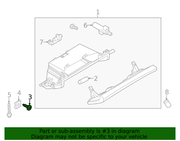 Genuine Porsche parts diagram
