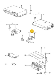 Genuine Porsche parts diagram