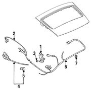 Genuine Porsche parts diagram