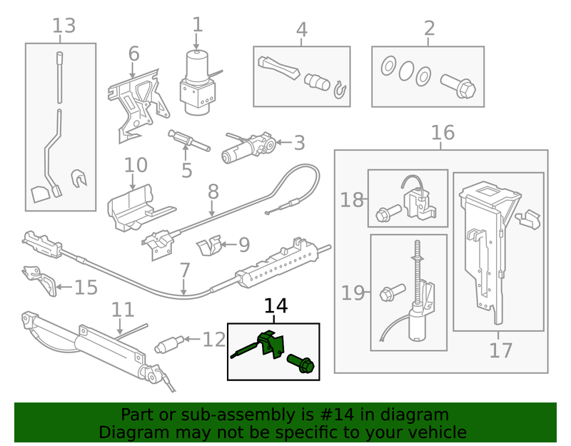 Genuine Porsche parts diagram