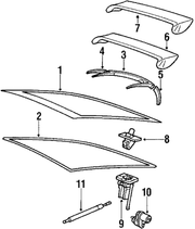 Genuine Porsche parts diagram