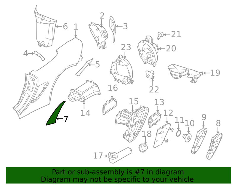 Genuine Porsche parts diagram