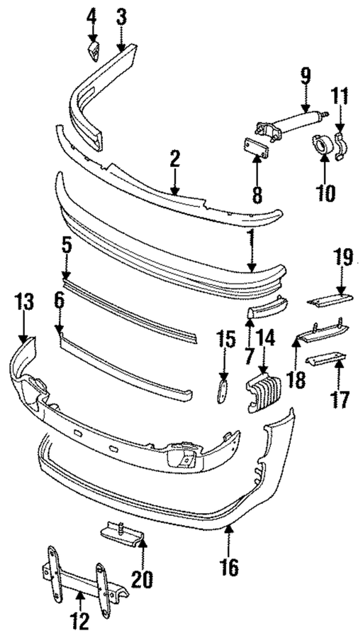 Genuine Porsche parts diagram