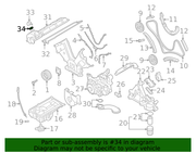 Genuine Porsche parts diagram